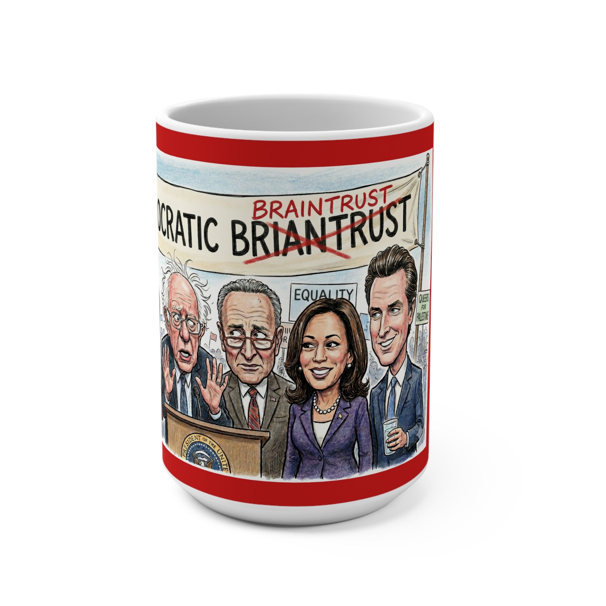 Dumbocrats - No Braincells - 15oz Ceramic Mug