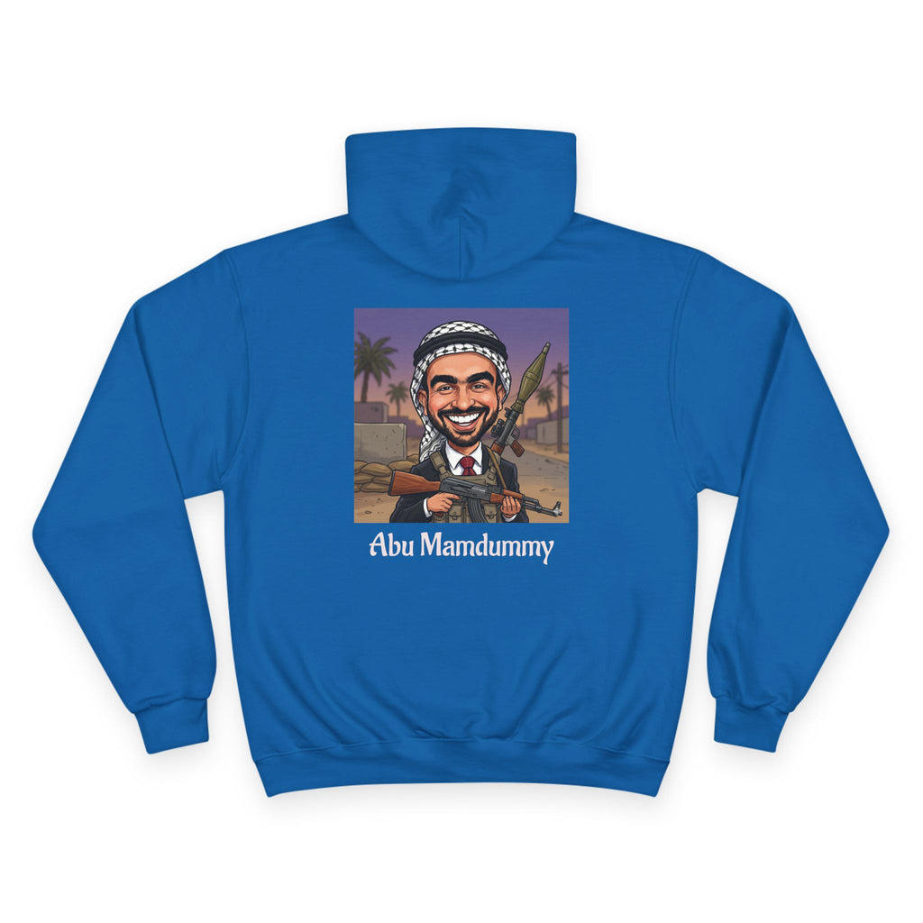 'Abu Mamdummy' Caricature & 'R.I.P New York City' Tombstone Design Graphic Hoodie