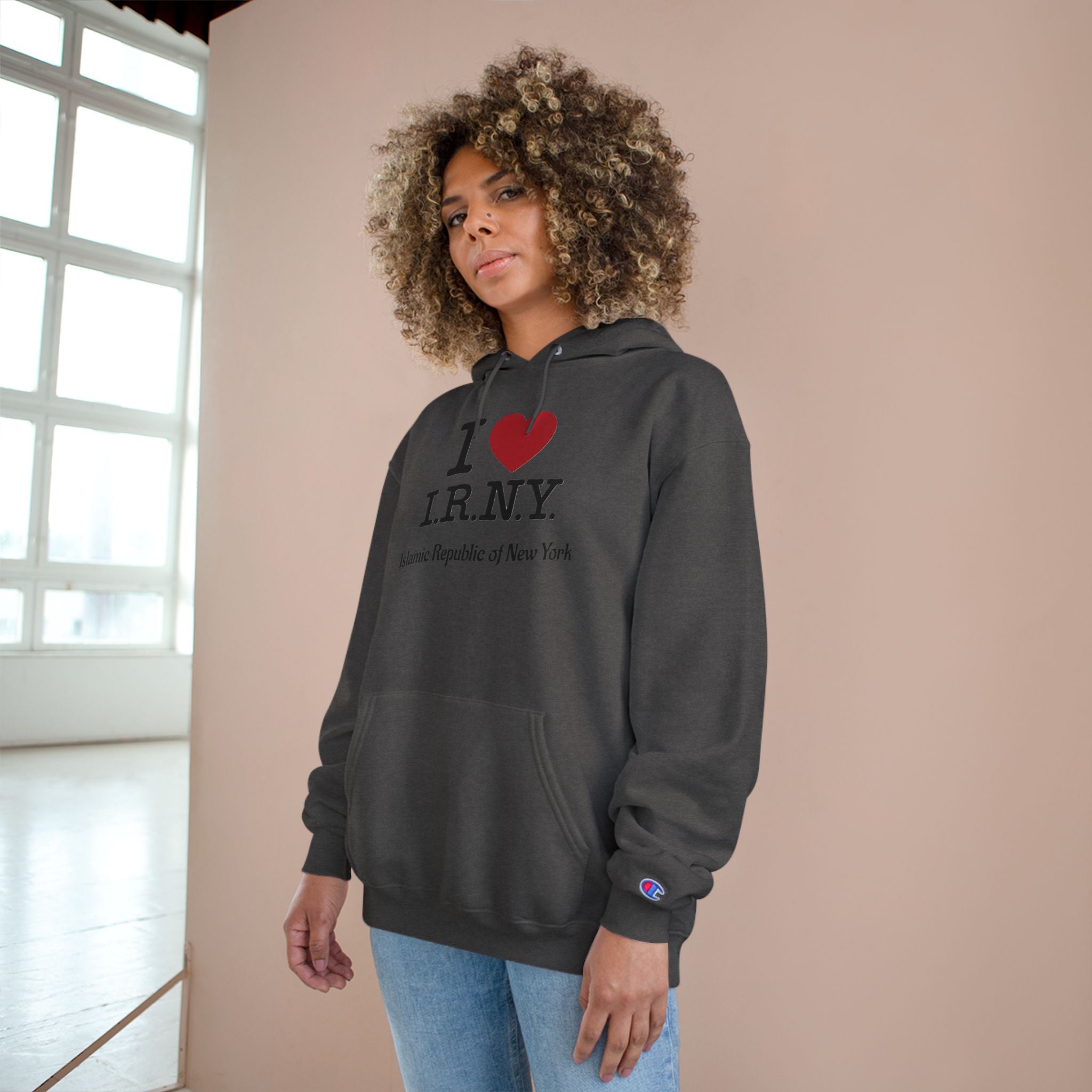 I  I.R.N.Y. Hoodie — 'Islamic Republic of New York' Graphic Pullover