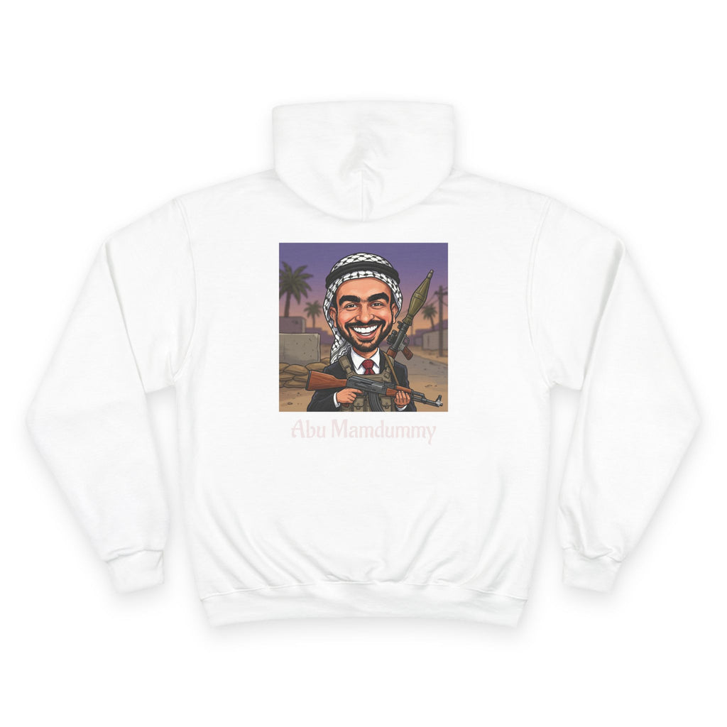 'Abu Mamdummy' Caricature & 'R.I.P New York City' Tombstone Design Graphic Hoodie
