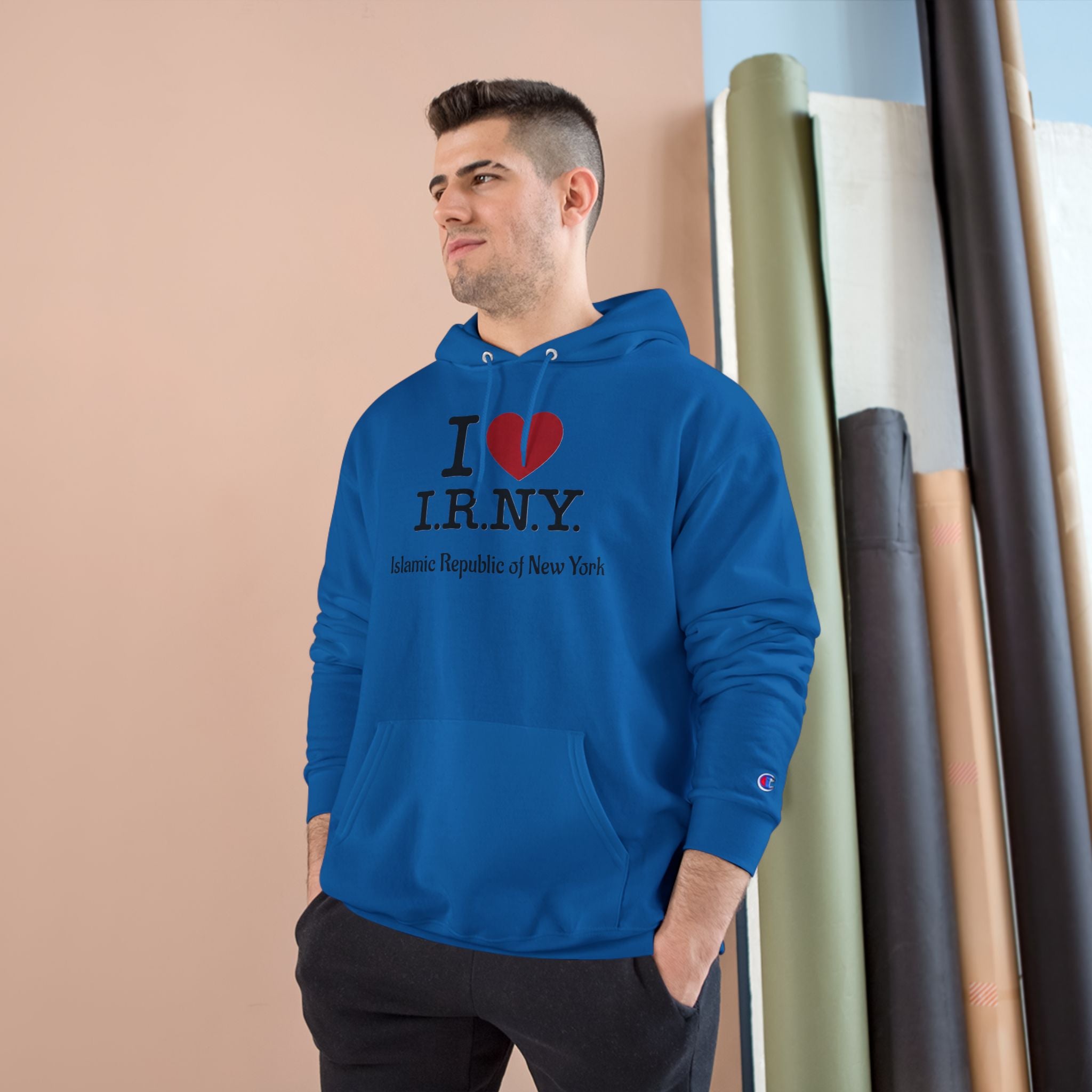 I  I.R.N.Y. Hoodie — 'Islamic Republic of New York' Graphic Pullover