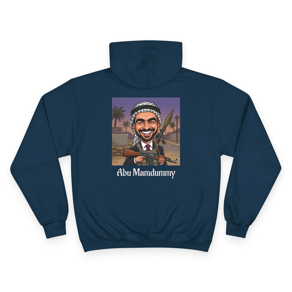 'Abu Mamdummy' Caricature & 'R.I.P New York City' Tombstone Design Graphic Hoodie
