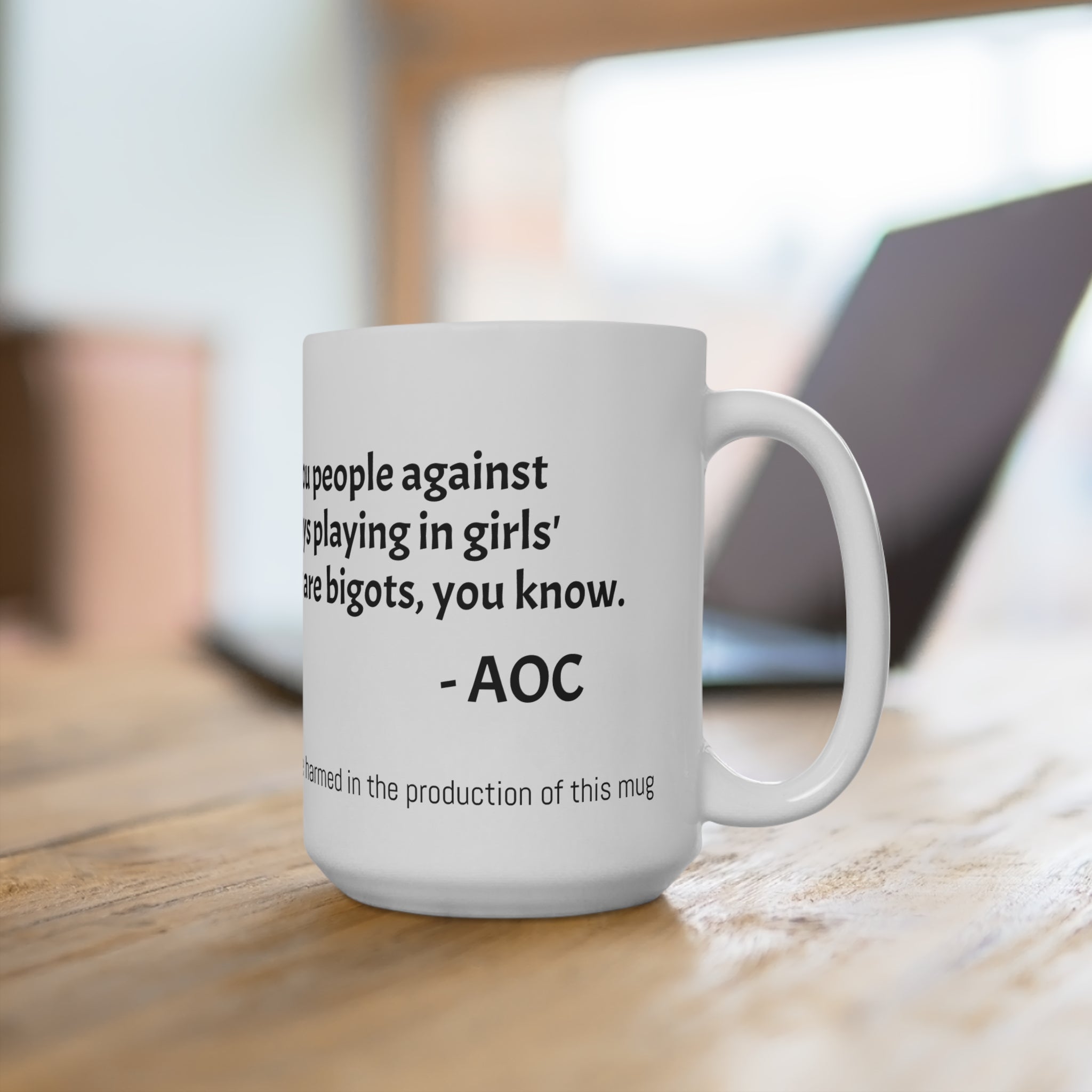 AOC the Ass - Boys in Girls Sports - 15oz Ceramic Mug