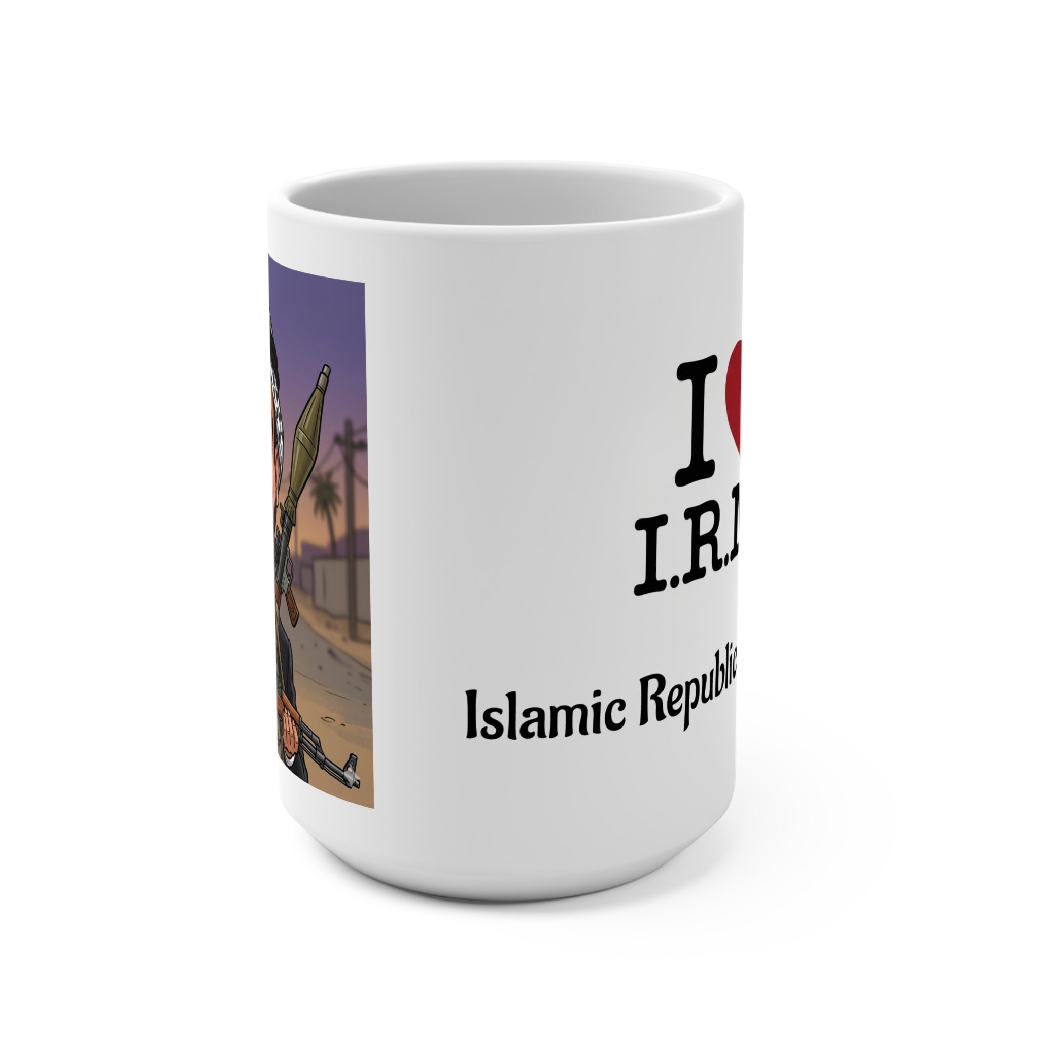 I  I.R.N.Y. Mug — Islamic Republic of New York 15oz Ceramic Coffee Cup