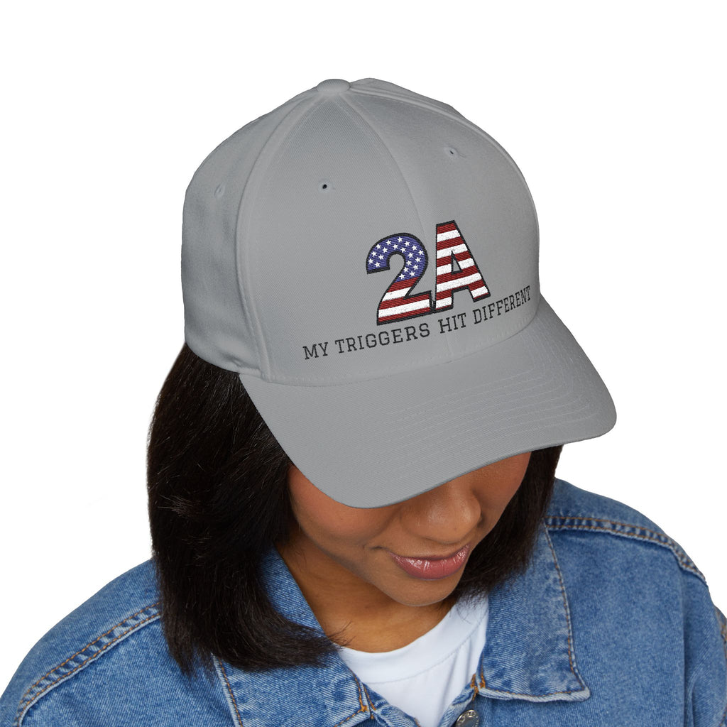 Baseball Cap - "2A My Triggers Hit Different" Embroidered Patriotic Second Amendment Hat