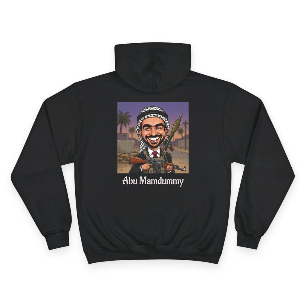 'Abu Mamdummy' Caricature & 'R.I.P New York City' Tombstone Design Graphic Hoodie