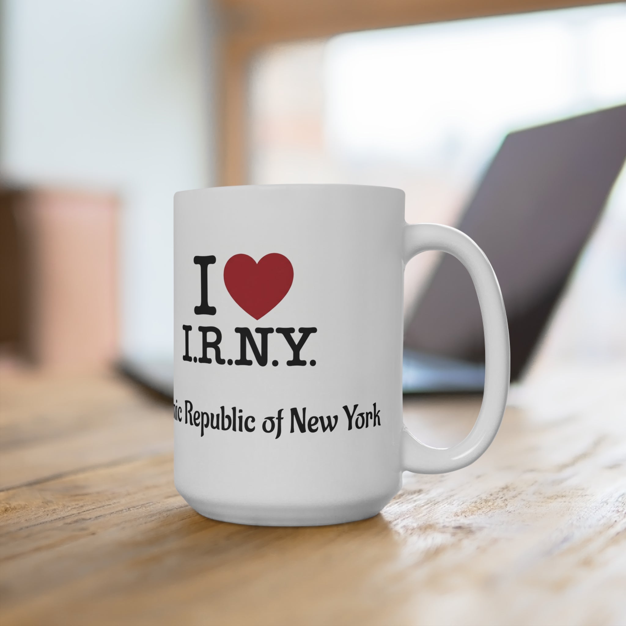 I  I.R.N.Y. Mug — Islamic Republic of New York 15oz Ceramic Coffee Cup