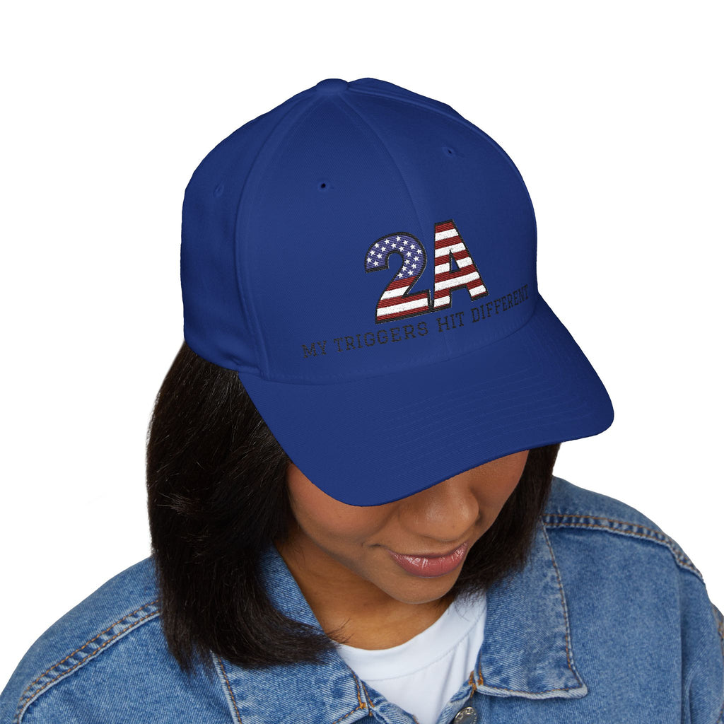 Baseball Cap - "2A My Triggers Hit Different" Embroidered Patriotic Second Amendment Hat
