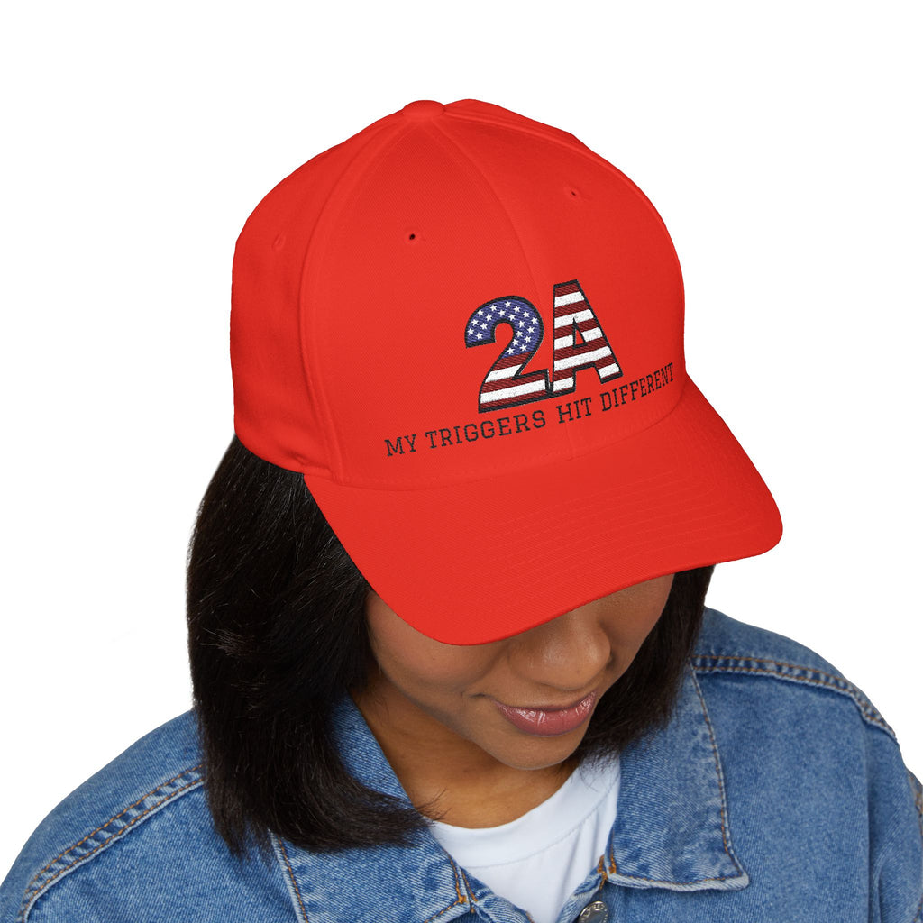 Baseball Cap - "2A My Triggers Hit Different" Embroidered Patriotic Second Amendment Hat