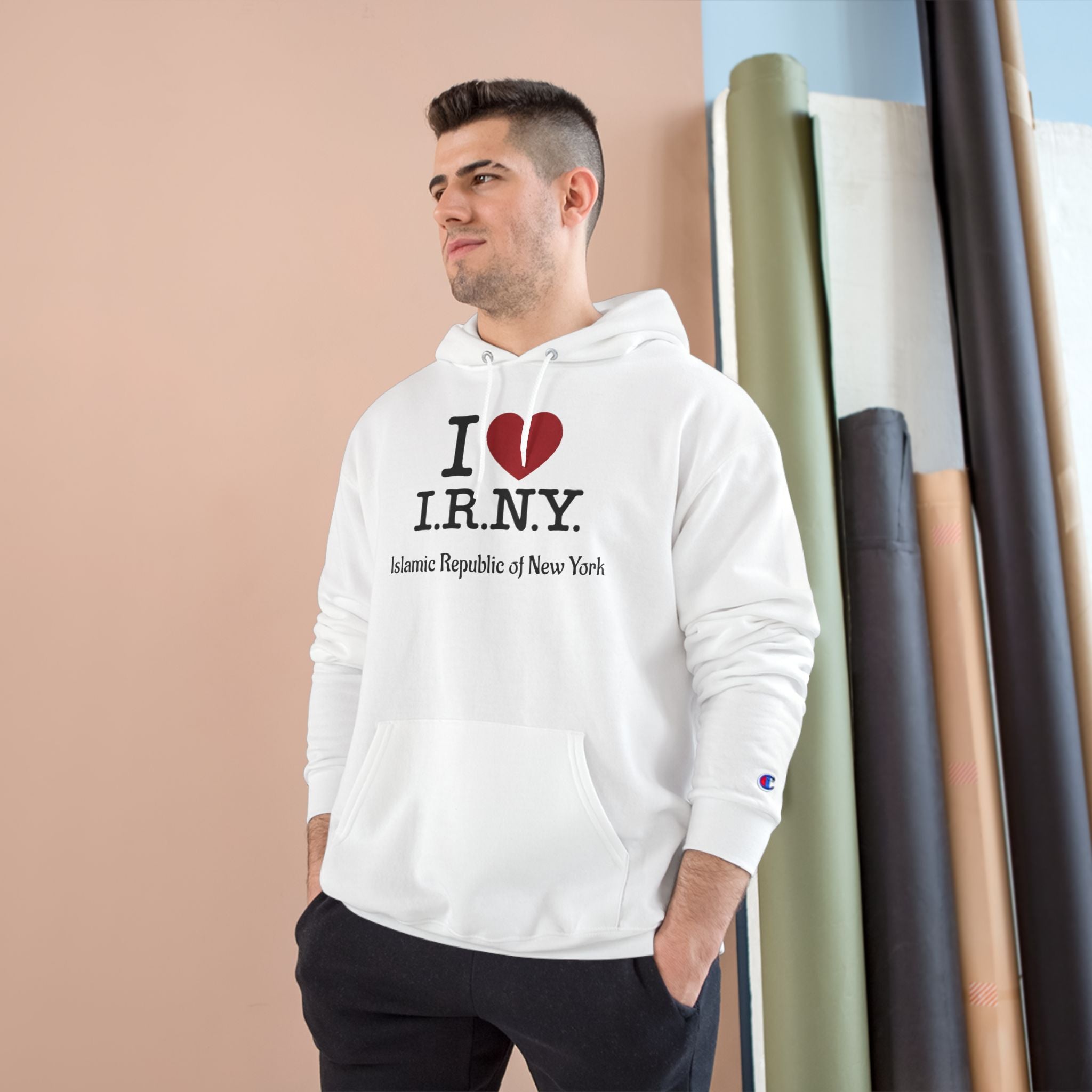 I  I.R.N.Y. Hoodie — 'Islamic Republic of New York' Graphic Pullover