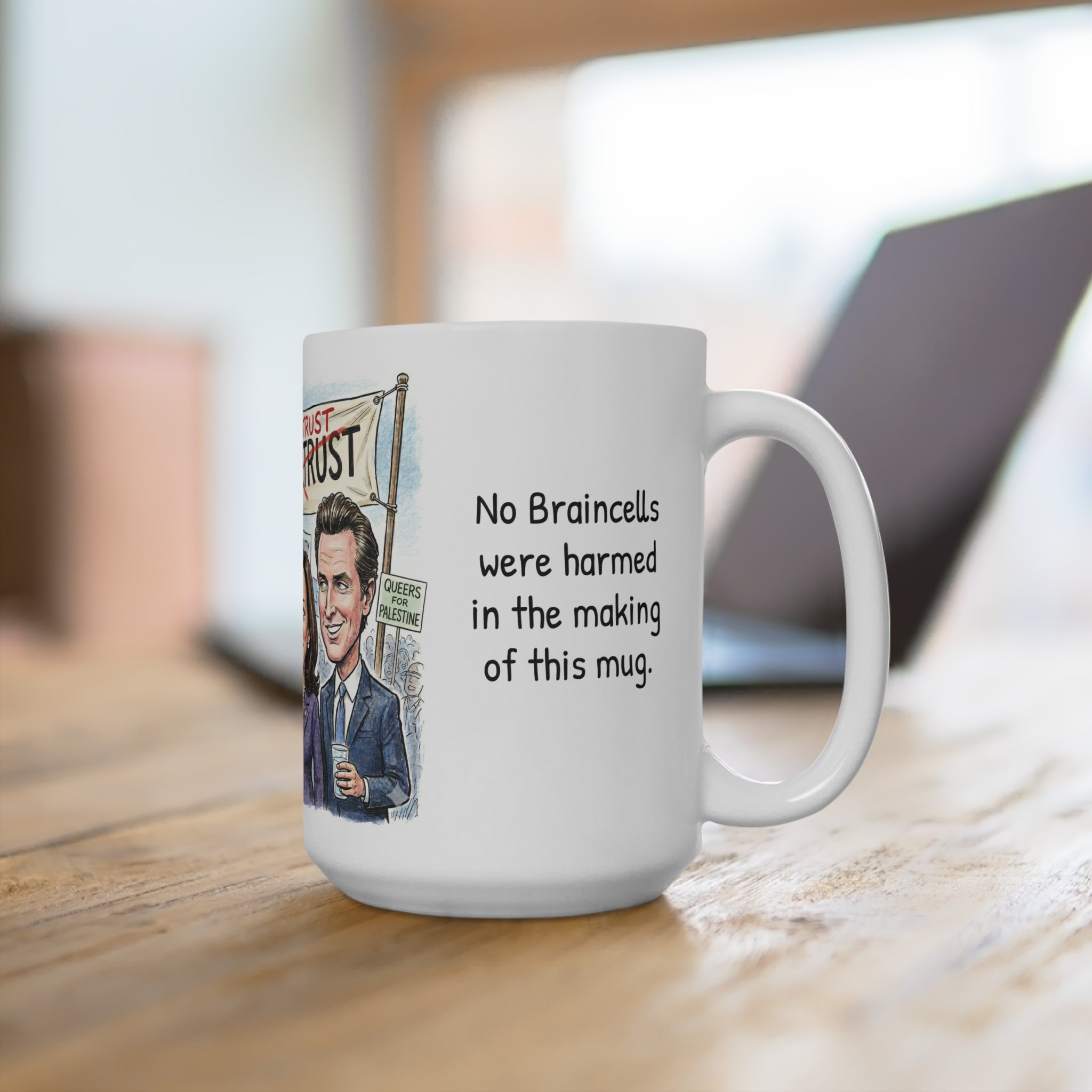 Dumbocrats - No Braincells - 15oz Ceramic Mug
