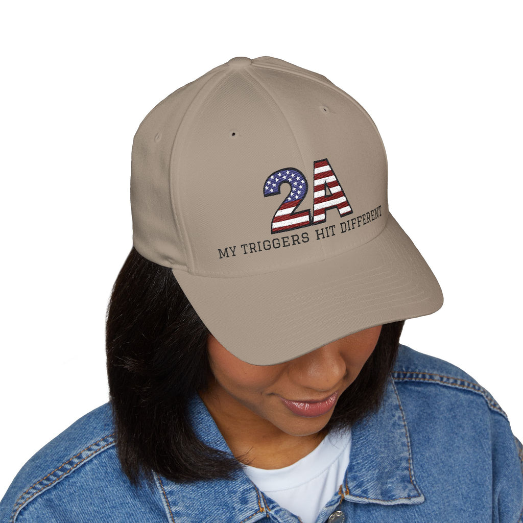 Baseball Cap - "2A My Triggers Hit Different" Embroidered Patriotic Second Amendment Hat