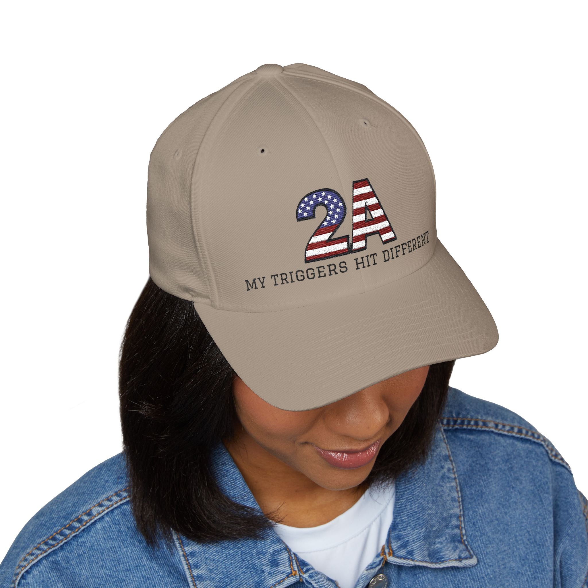 Baseball Cap - "2A My Triggers Hit Different" Embroidered Patriotic Second Amendment Hat
