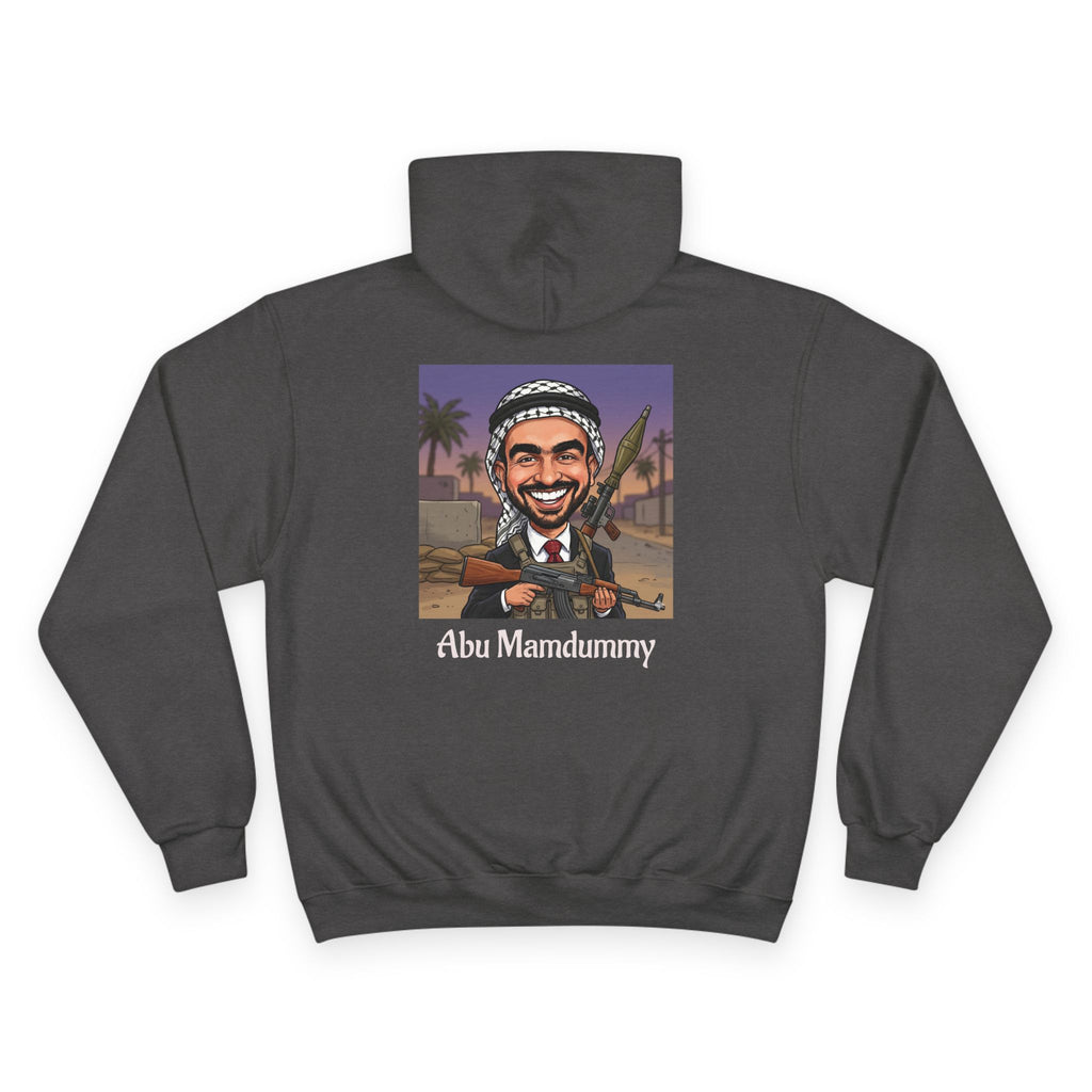 'Abu Mamdummy' Caricature & 'R.I.P New York City' Tombstone Design Graphic Hoodie