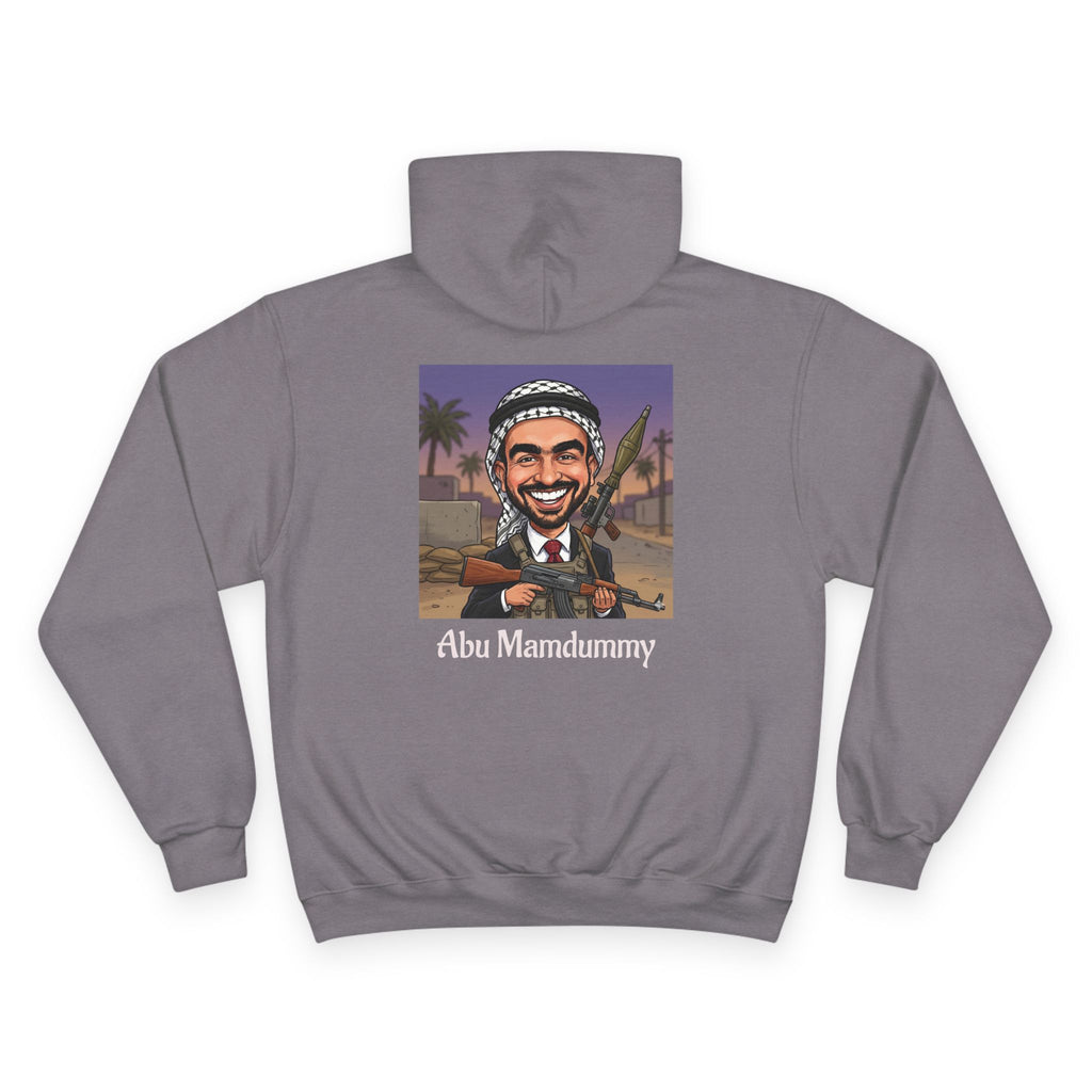 'Abu Mamdummy' Caricature & 'R.I.P New York City' Tombstone Design Graphic Hoodie