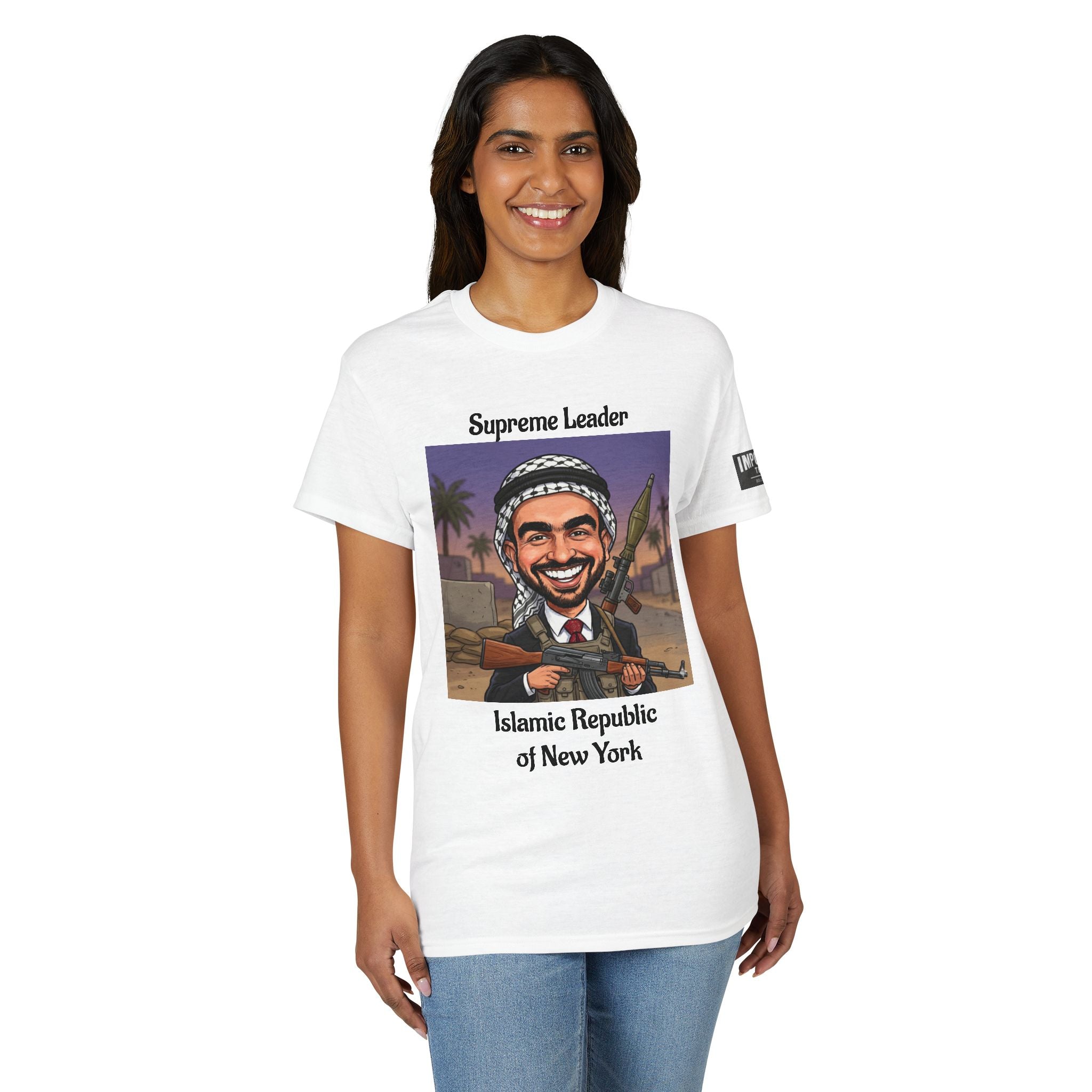 Political Satire T-Shirt — "Supreme Leader: Islamic Republic of New York"